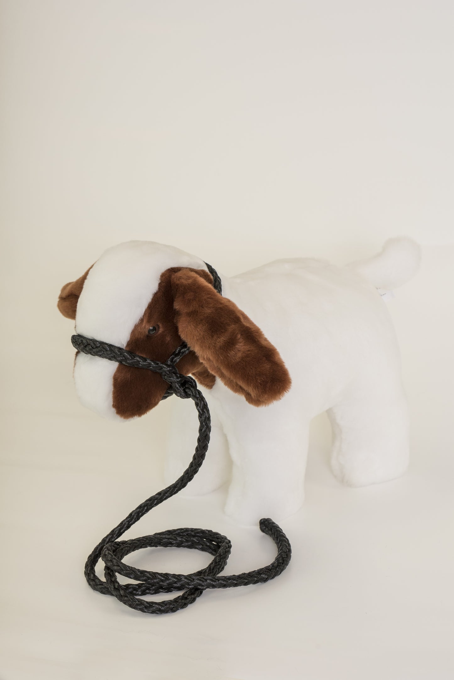 Medium Plush Red & White Goat