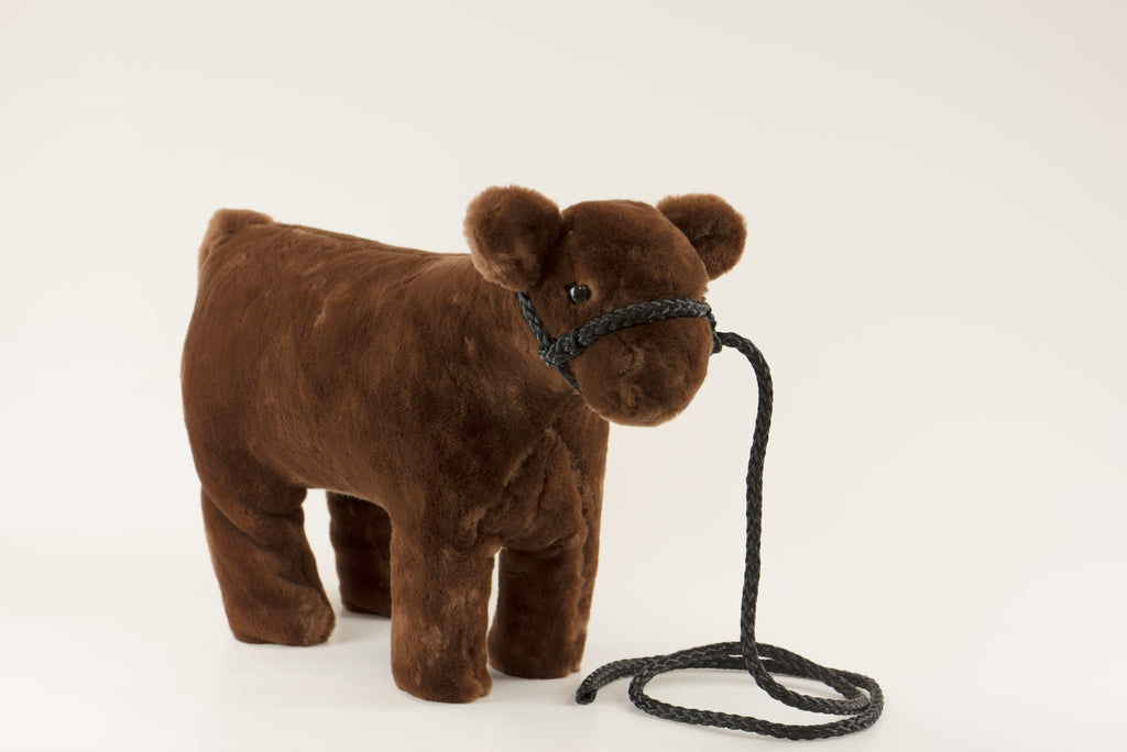 Large Red Angus Plush Steer